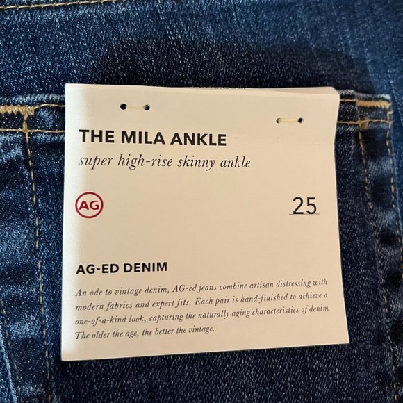 NWT AG Jeans Mila Ankle in Medium Wash - Picture 3 of 7